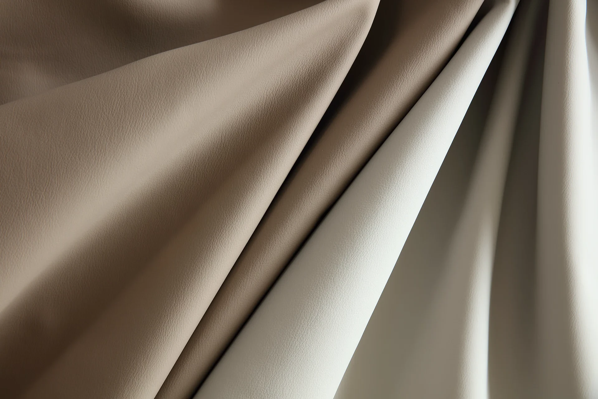 Close-up of Eco-Lux leather, showing its surface grain.